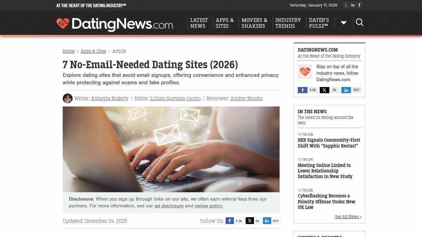 7 No-Email-Needed Dating Sites (2026)