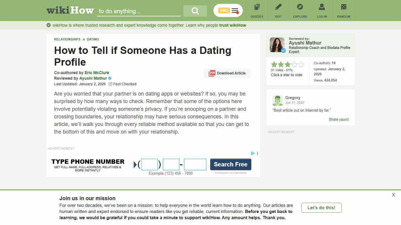 11 Ways to Tell if Someone Has a Dating Profile - wikiHow