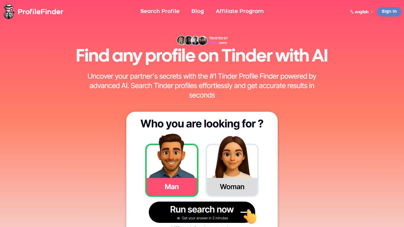 Profilefinder — Discreet Dating App Search Engine
